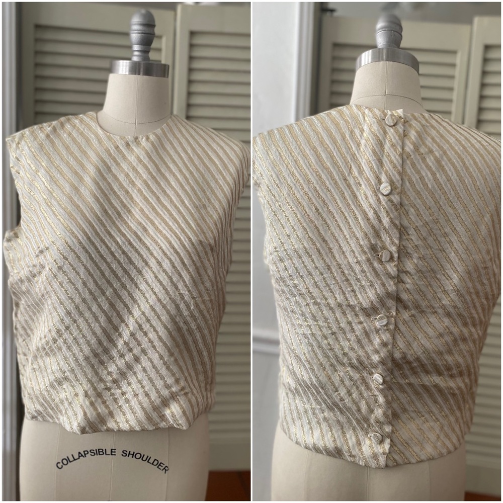 Malbe Original 1960’s Metallic blouse
